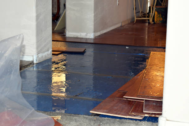Professional Basement Flooding technician working in Amherst, WI
